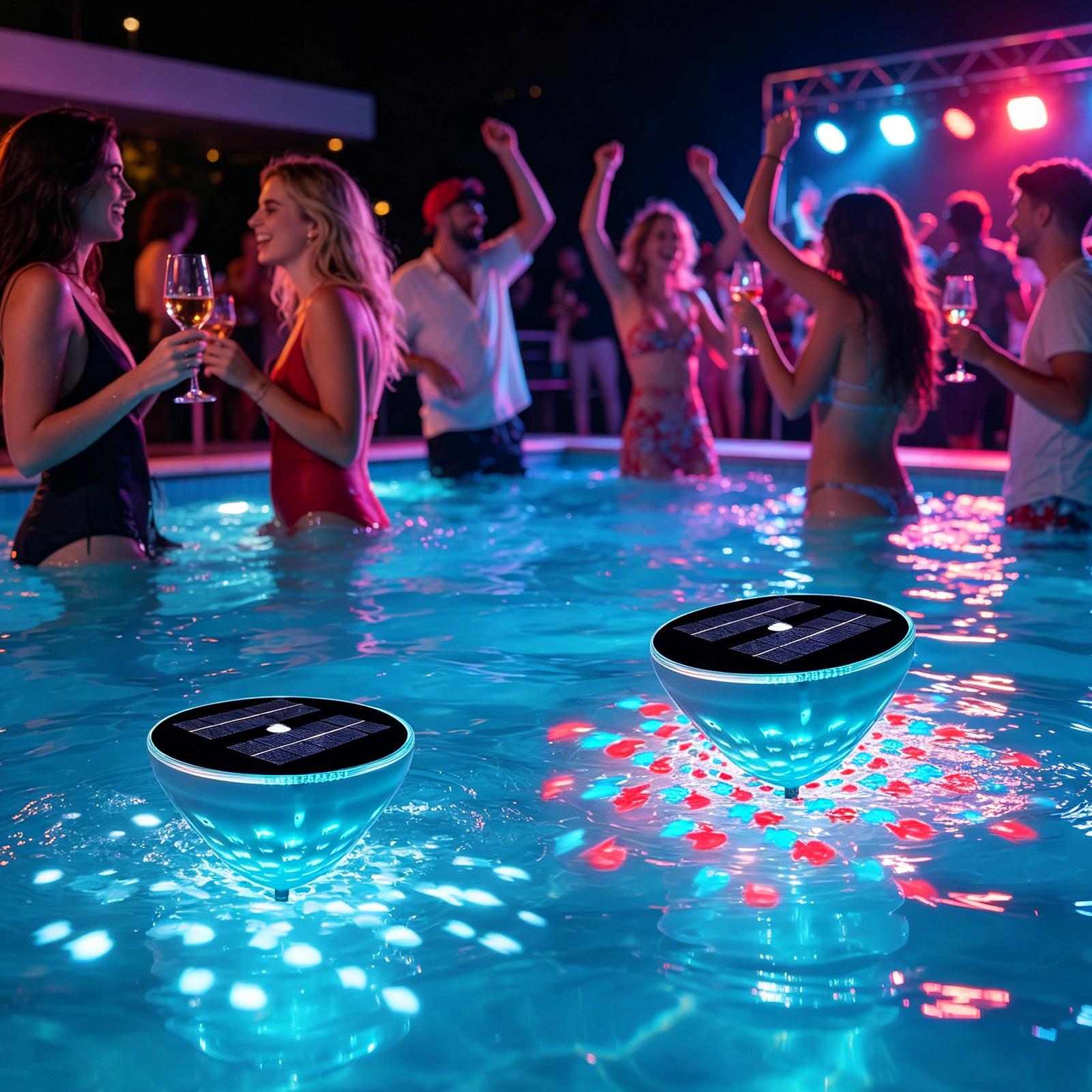 Outdoor Power For Hot Tub - Солнечные светильники для бассейна, 2 штуки,