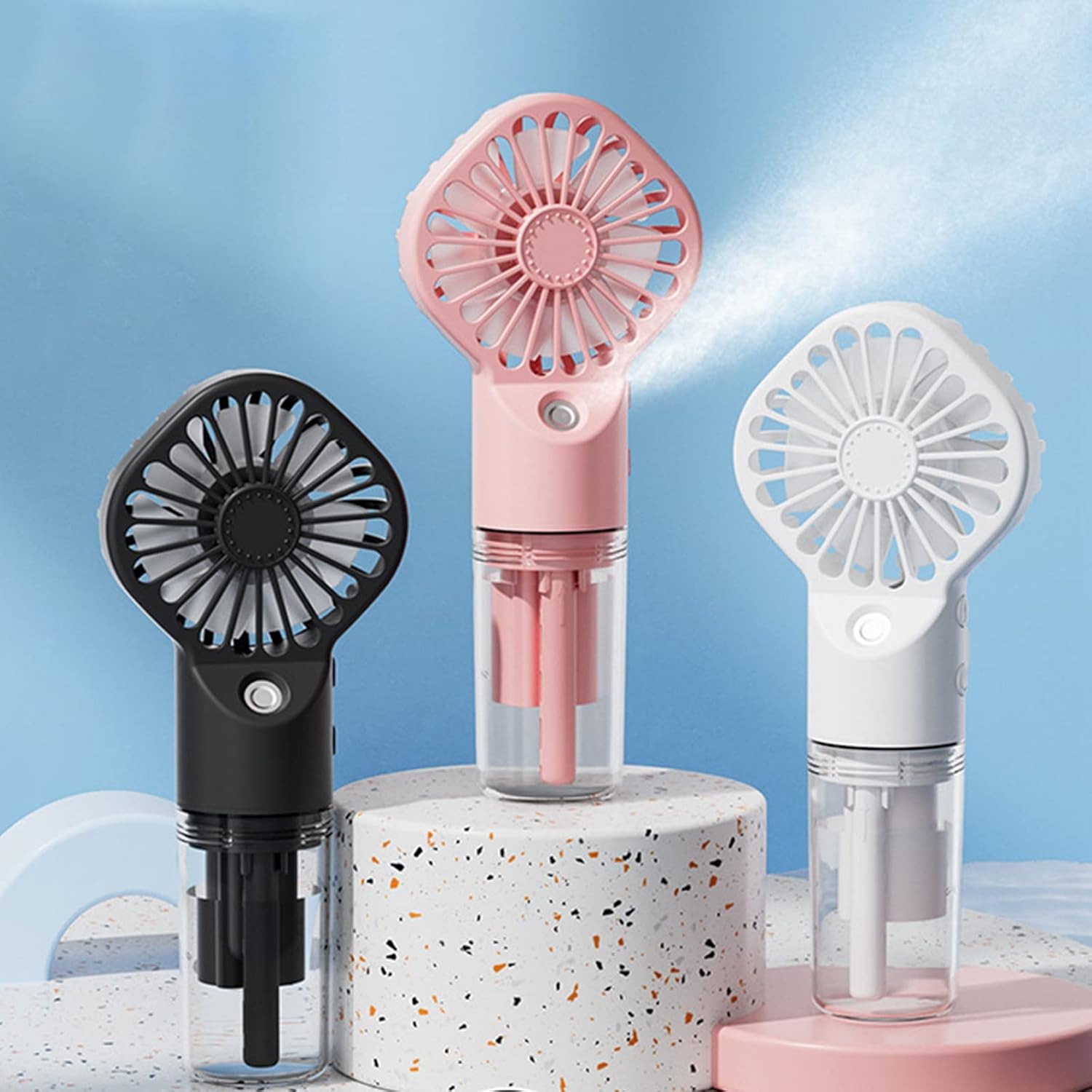 Outdoor Power Fan - Портативный ручной распыляющий вентилятор, мини-увлажнитель, вентилятор