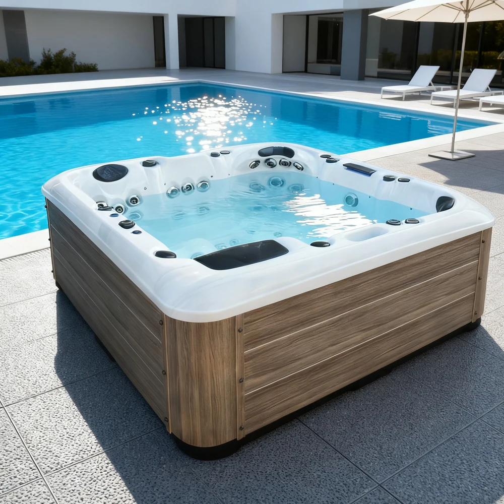 Outdoor Power For Hot Tub - Спа-бассейн Sunrans из акрила с 64