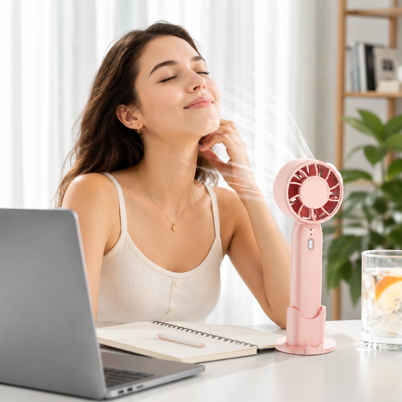 Outdoor Power Fan - Ручной вентилятор, перезаряжаемый через USB, настольный