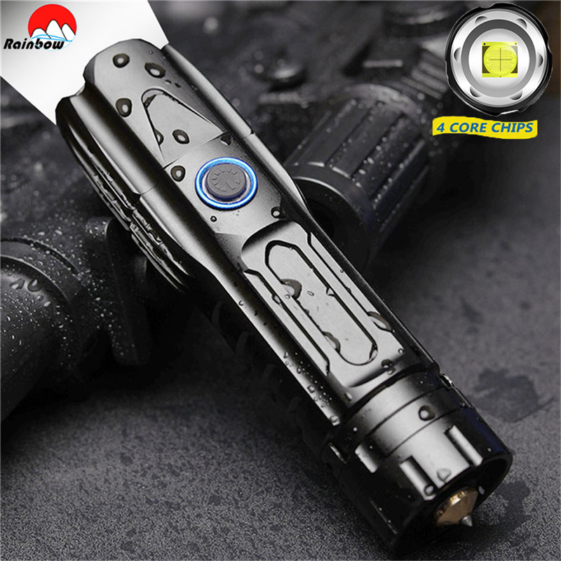 Outdoor Power Meter Bike - Супер яркий тактический фонарик XHP90.2, водонепроницаемый