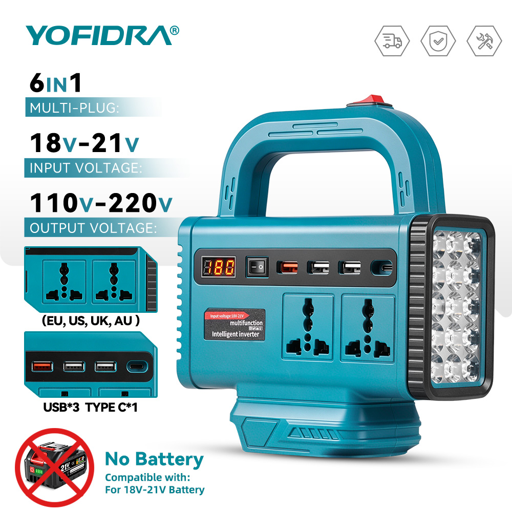 Outdoor Power Point - Портативный инвертор YOFIDRA 220В для экстренного