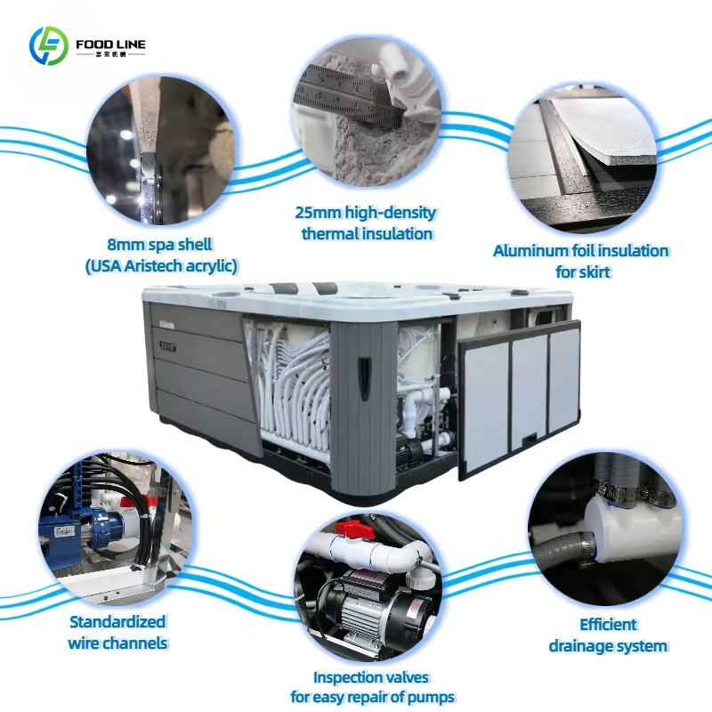 Уличная акриловая гидромассажн – обзор и цена Outdoor Power For Hot Tub