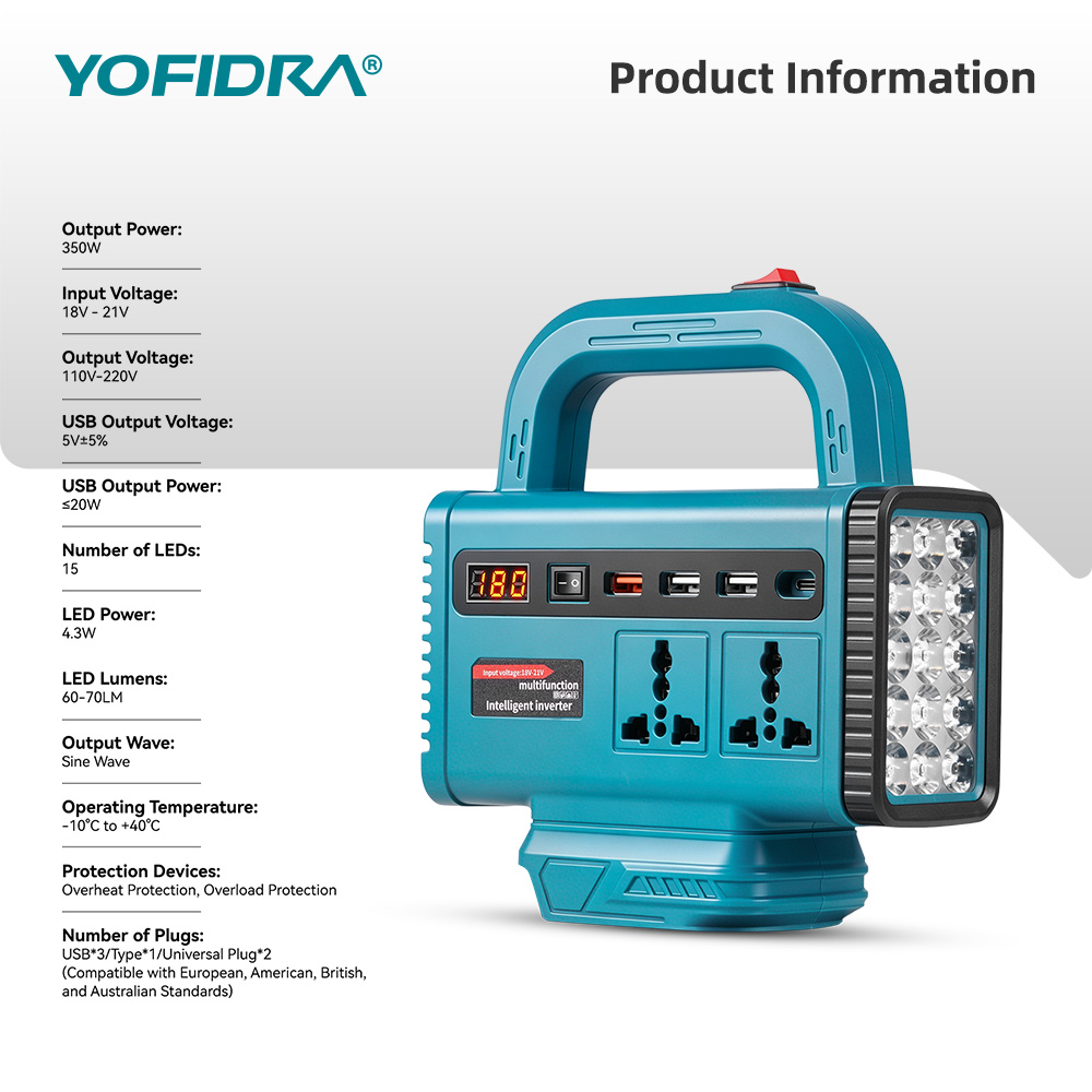 Портативный инвертор YOFIDRA 2 – обзор и цена Outdoor Power Point